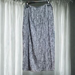Vintage Floral Gray Skirt